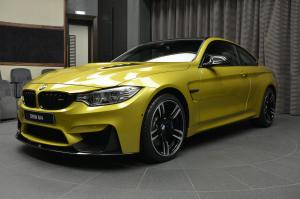 BMW M4 Coupe in Austin Yellow by Abu Dhabi Motors 2017 года